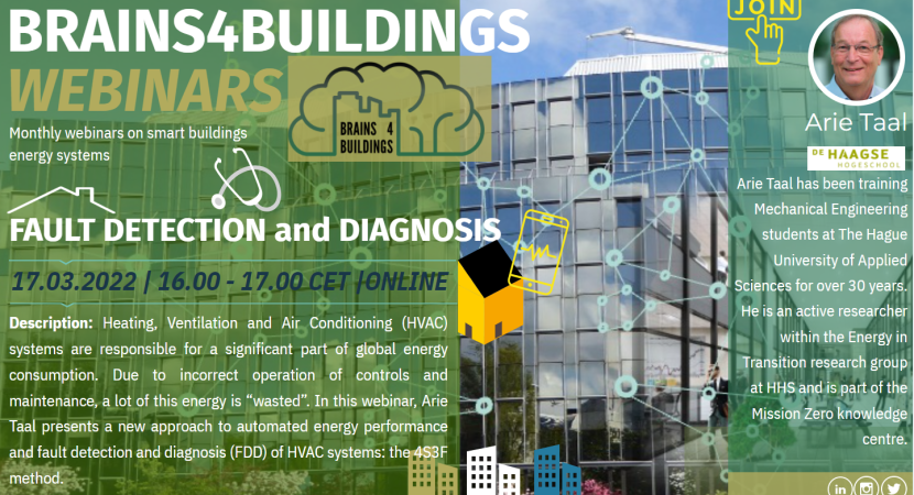 Brains4Buildings Webinar: Fault Detection and Diagnosis