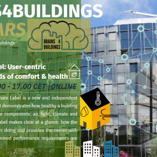 Brains4Buildings Webinar: Indoor Climate Label: User-centric assessment methods of comfort and health