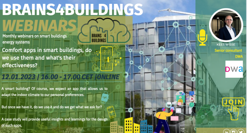 Brains4Buildings Webinar #9: Comfort apps in smart buildings, do we use them and what's their effectiveness?